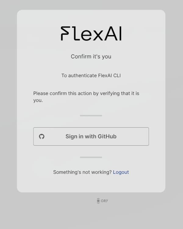 Screenshot of the 'Sign in with GitHub' page